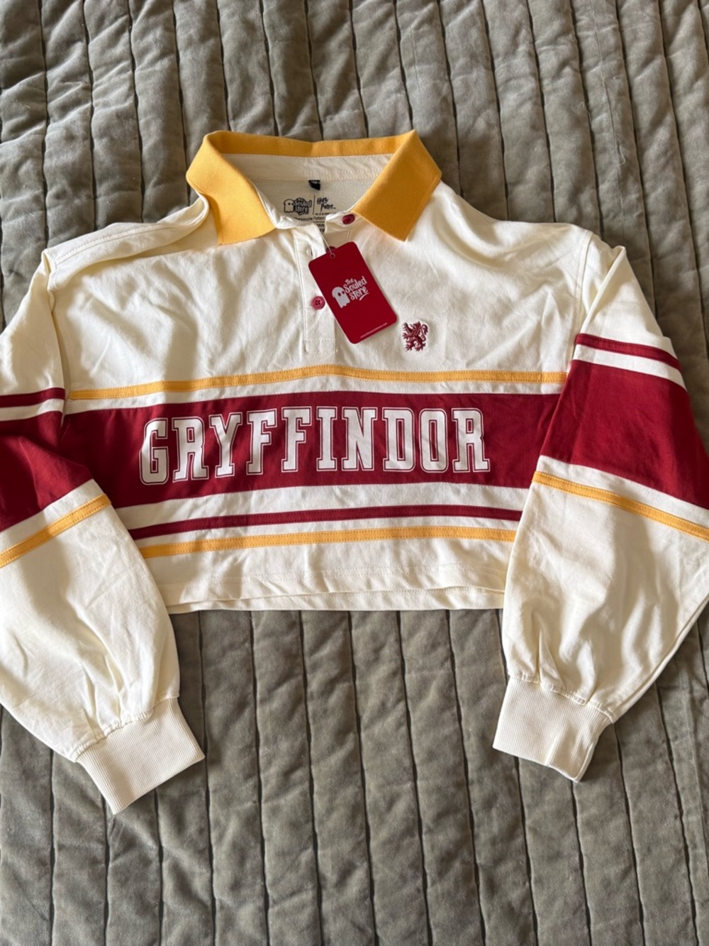Harry Potter Gryffindor Cropped Polo Shirt